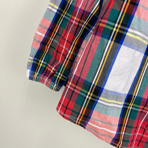 Crewcuts Ruffle Tartan Plaid Blouse 8 - Picture 3 of 7